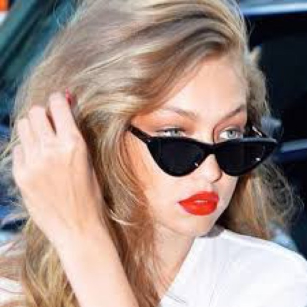 Le Specs x Adam Selman Iconic The Last Lolita Black Cat-Eye Sunglasses